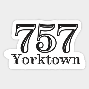 Yorktown 757 Virginia USA Sticker